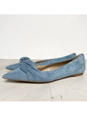 Sam Edelman Wheaton Blue Suede Pointy Toe Flat 7 1/2 M
